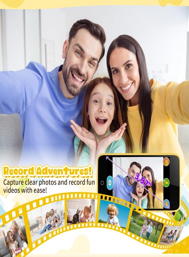 orantronx Kids Smart Phone Gifts for Boys and Girls Ages 3-12, 3.97" Touchscreen Learning Toys - Kids Cell Phone with 210+ Learning Games and 190+ Drawing, Toys for Birthday Christmas and Back-to-School Gifts - Image 5